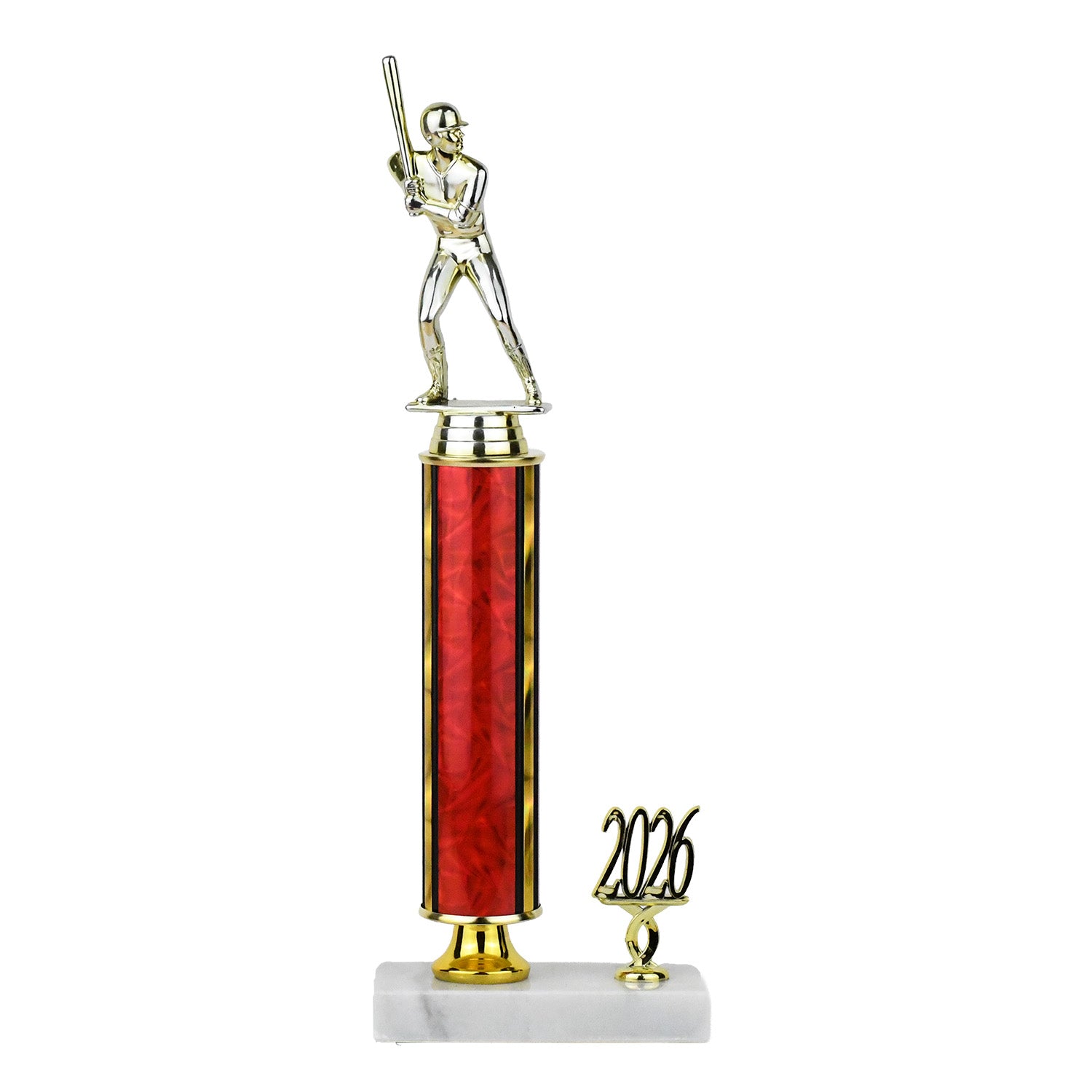 Traditional Series Round Column Trophy on Pedestal with Side Trim