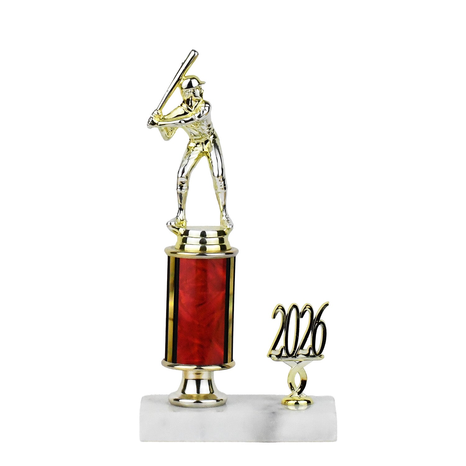 Traditional Series Round Column Trophy on Pedestal with Side Trim
