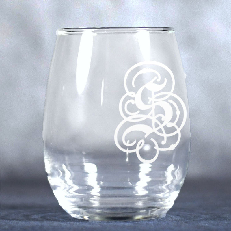 Barware Stemless Wine Glass - Set of 2 - Monarch Trophy Studio