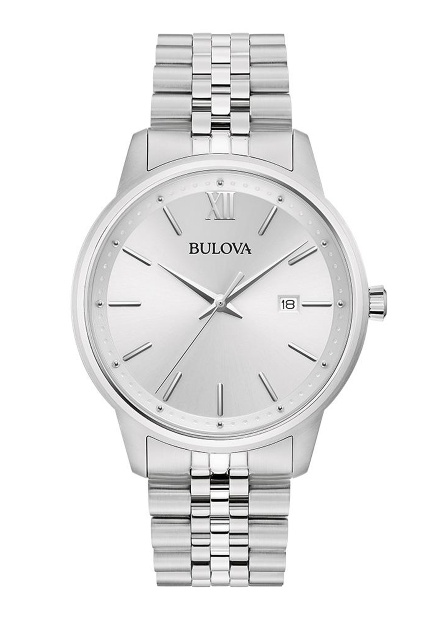 Bulova Corporate Exclusive Men's Classic Silver-Tone Watch with Silver Dial