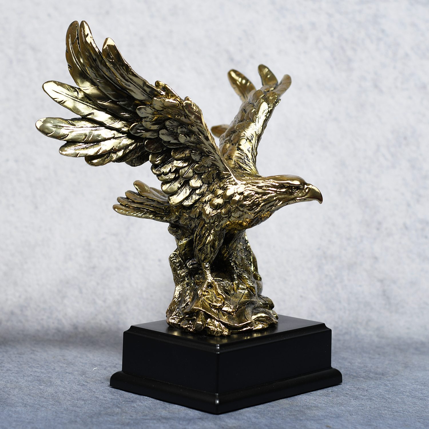 Gold Resin Eagle Statue