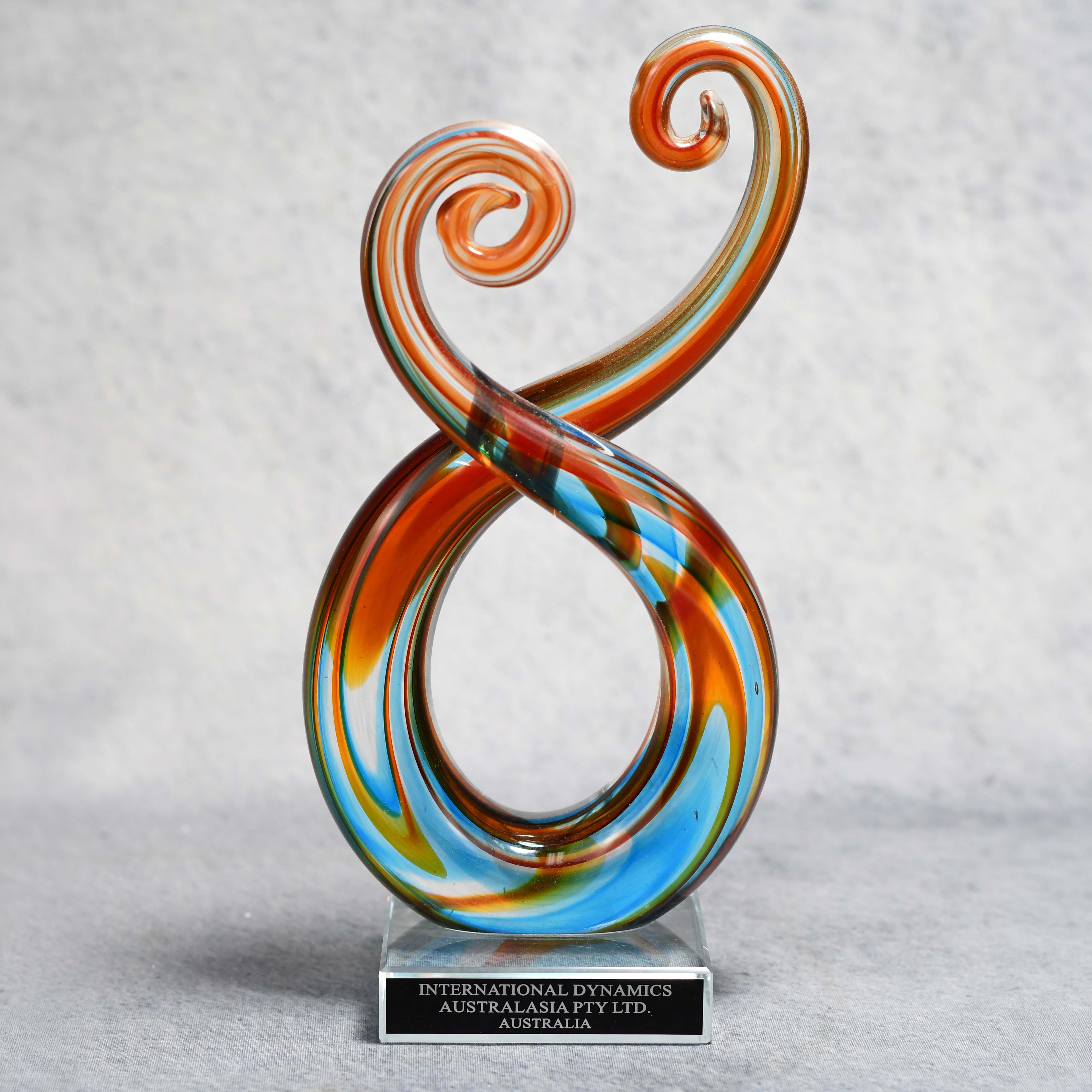 Art Glass Multi Color Octopus