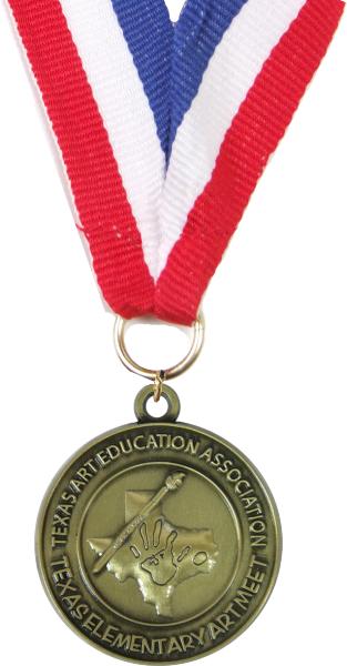 1.25" TEAM (Texas Elementary Art Meet) VASE Medal