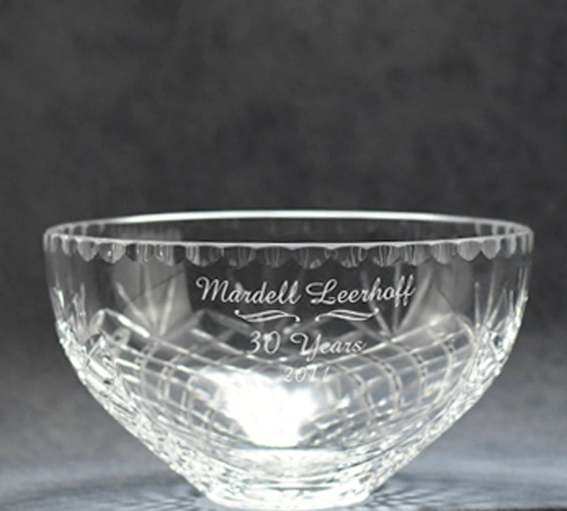 Crystal Bowl Medallion - Monarch Trophy Studio