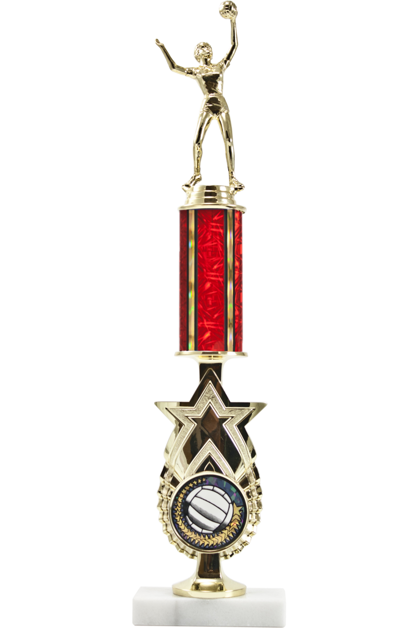 EXCLUSIVE Star Riser with Round Column Award trophy