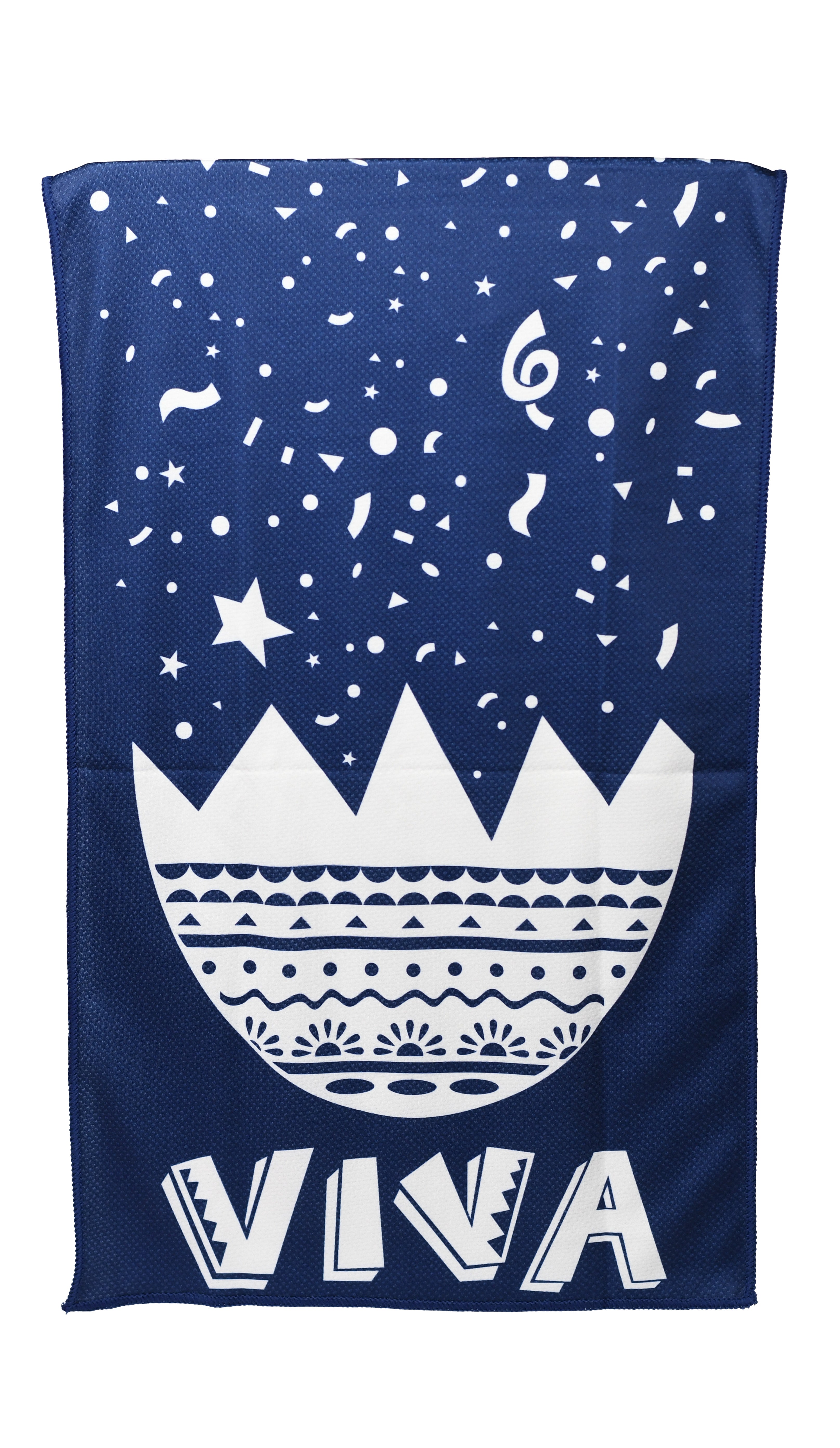 Navy and White VIVA Fiesta Cooling Towel