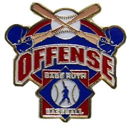 Babe Ruth Baseball "Offense" Award Pin