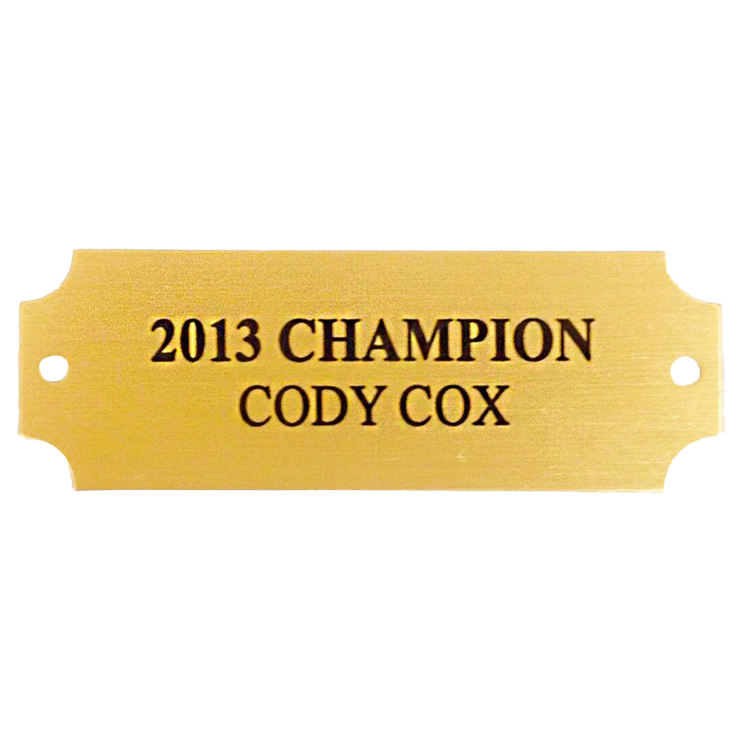 Small Gold Engraved Plate for Fantasy Trophies