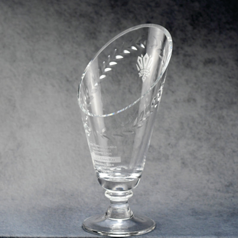 Crystal Laurel Cup 11.5" - Monarch Trophy Studio