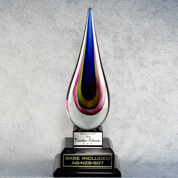 Rainbow Flame Teardrop - Monarch Trophy Studio