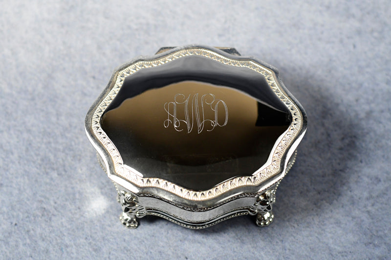 Jewelry Box Silver Victorian - Monarch Trophy Studio