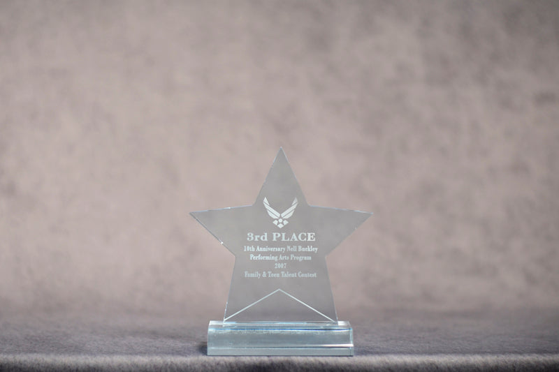 Premio Estrella Azul Acrílico