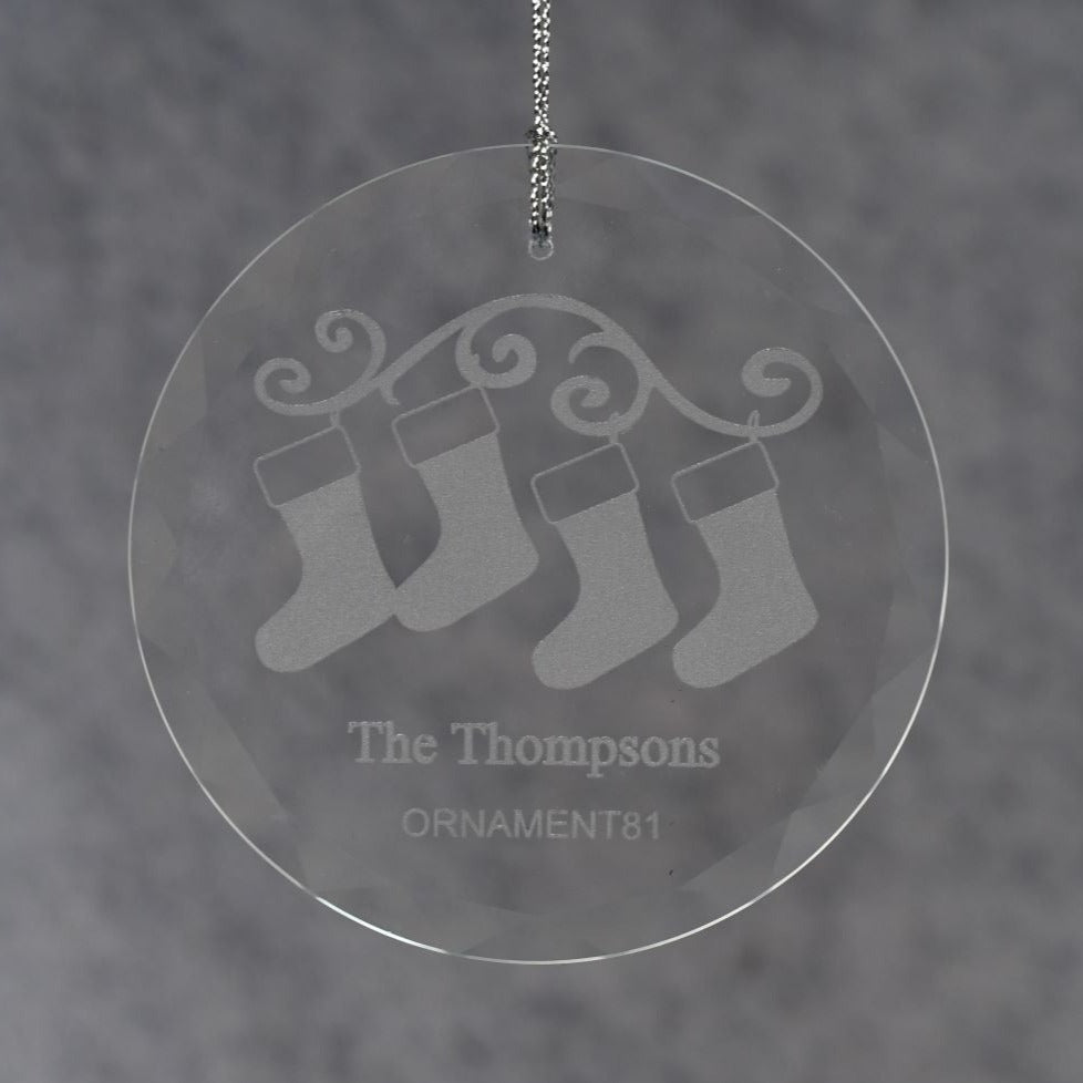 Ornament Glass Large Round - Monarch Trophy Studio