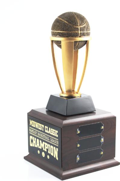 6 Year Basketball Tower Trophy - Monarch Trophy Studio