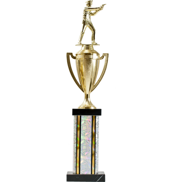 Cup Series Rectangle Column Trophy - Monarch Trophy Studio
