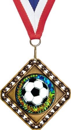 Exclusive Diamond Medal with Round Insert - Monarch Trophy Studio