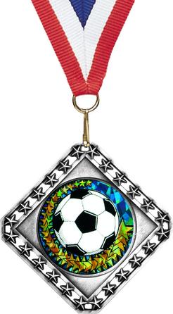 Exclusive Diamond Medal with Round Insert - Monarch Trophy Studio