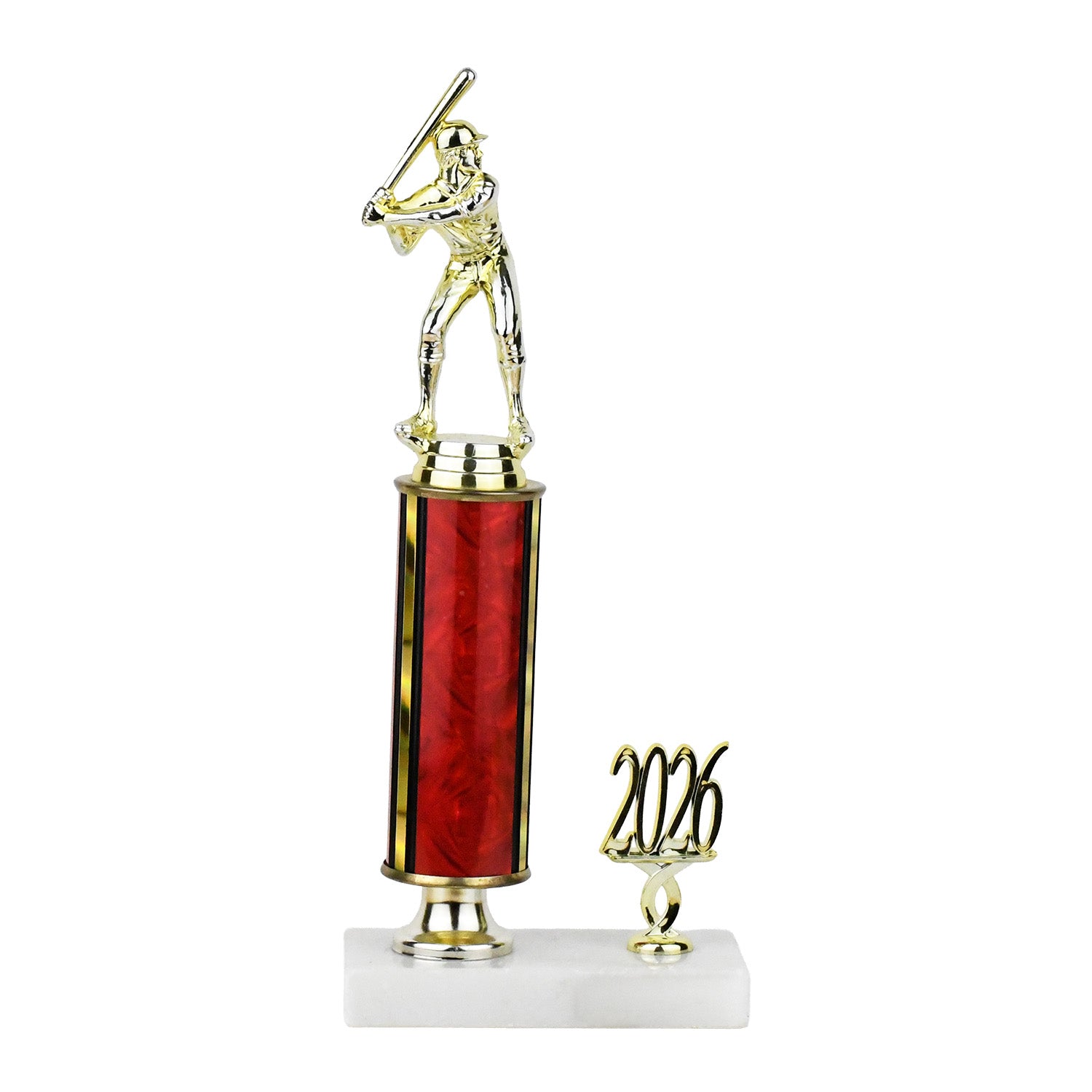 Traditional Series Round Column Trophy on Pedestal with Side Trim