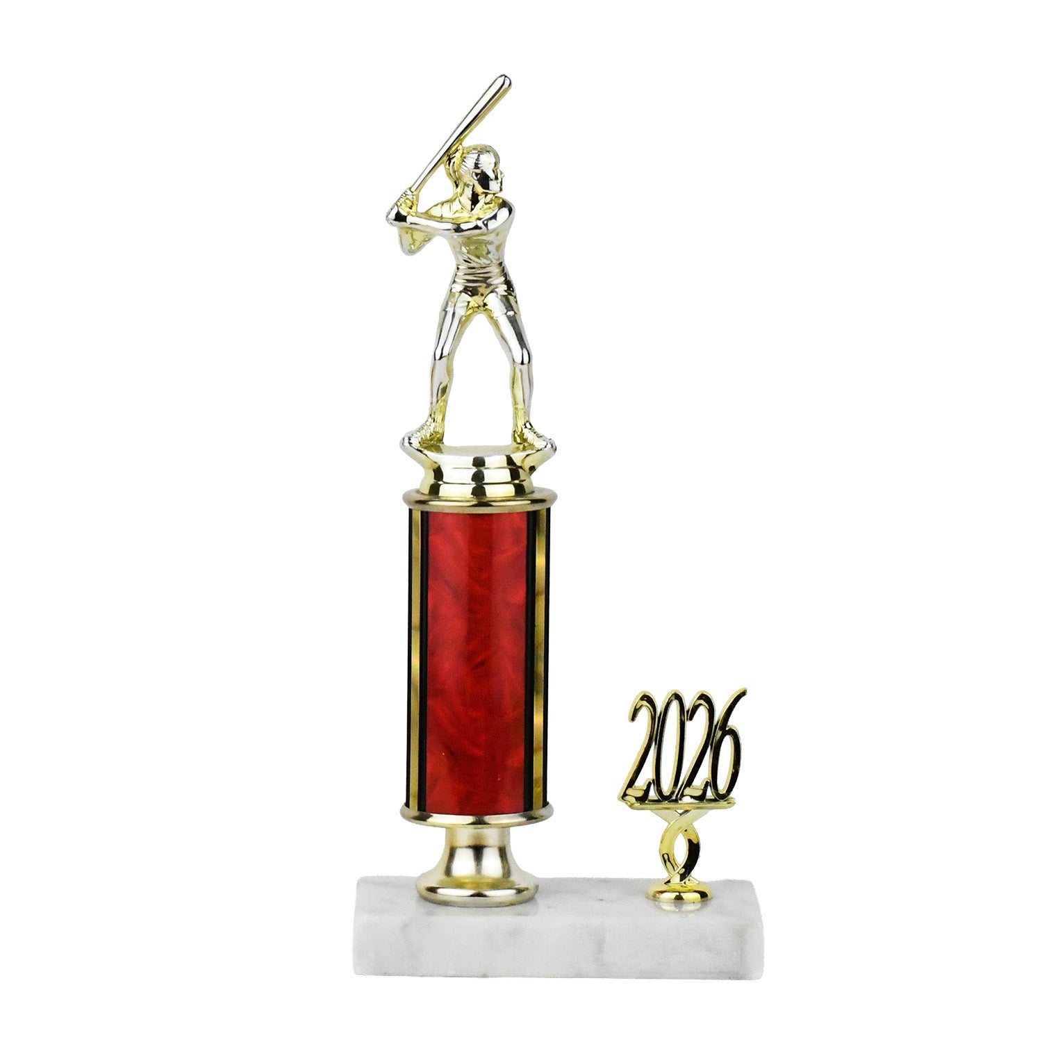 Traditional Series Round Column Trophy on Pedestal with Side Trim