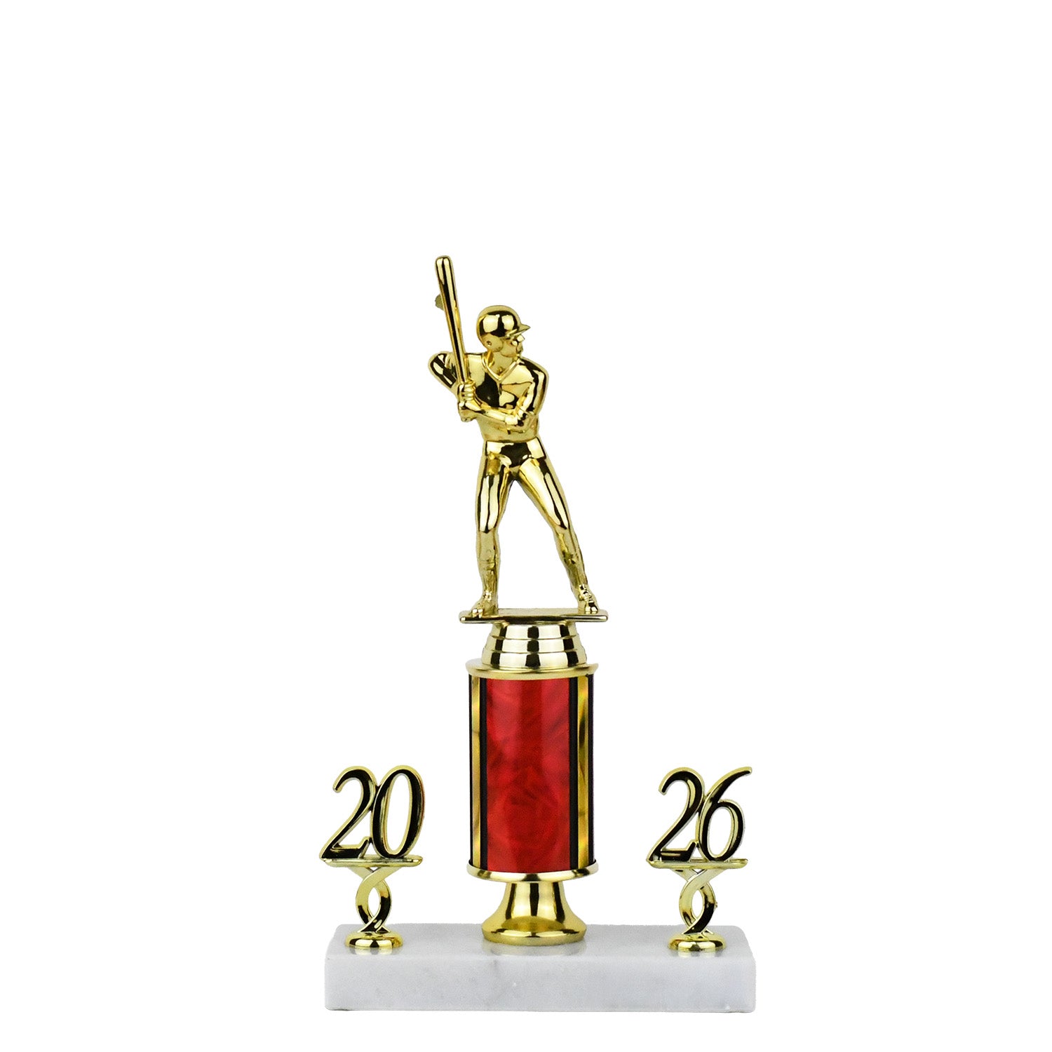 Traditional Series Round Column Trophy on Pedestal with Double Trim