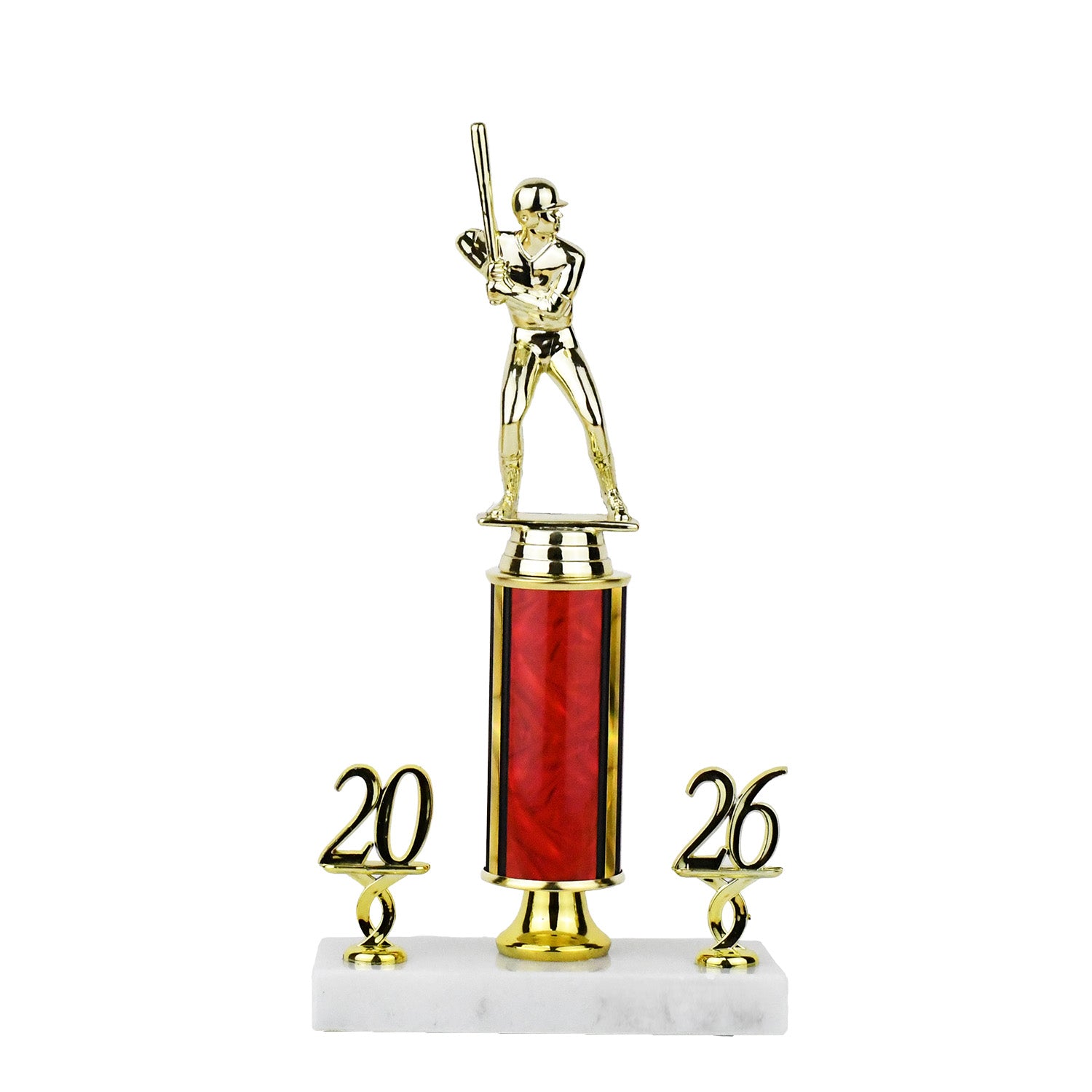 Traditional Series Round Column Trophy on Pedestal with Double Trim