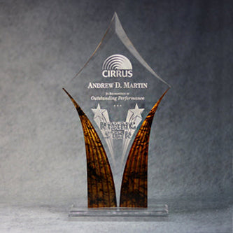 Acrylic Diamond Trophy - Monarch Trophy Studio