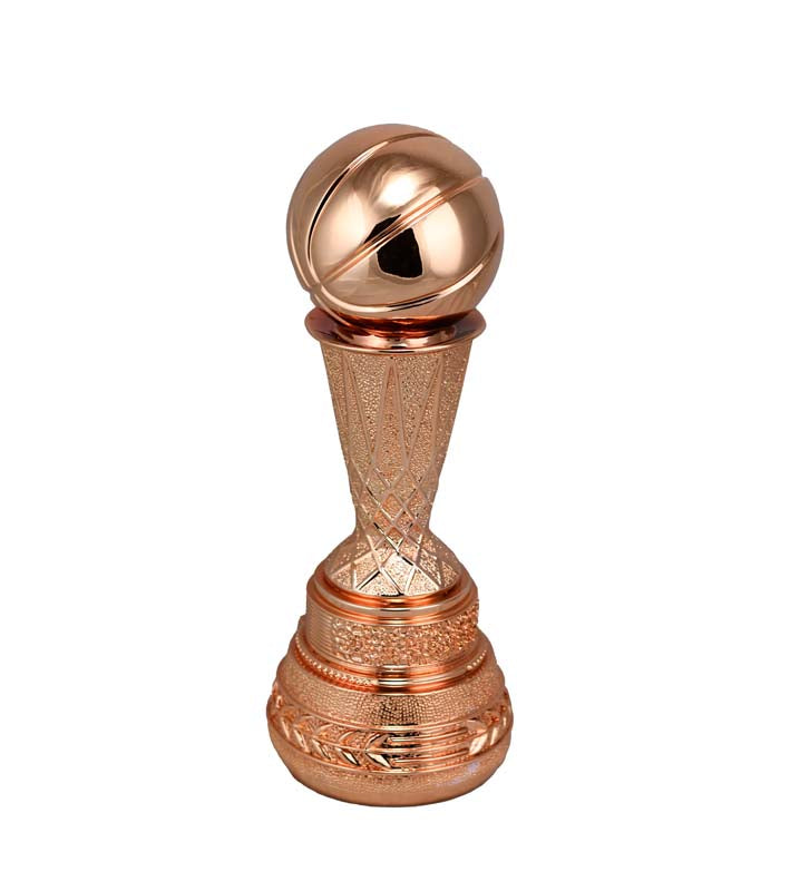 Copper Basketball Trophy with Net Award