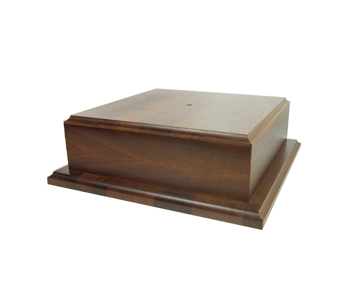 Walnut Low Profile Box Base