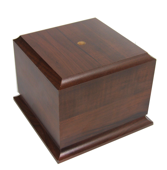 Cherry Finish Trophy Base - 5.5 x 4