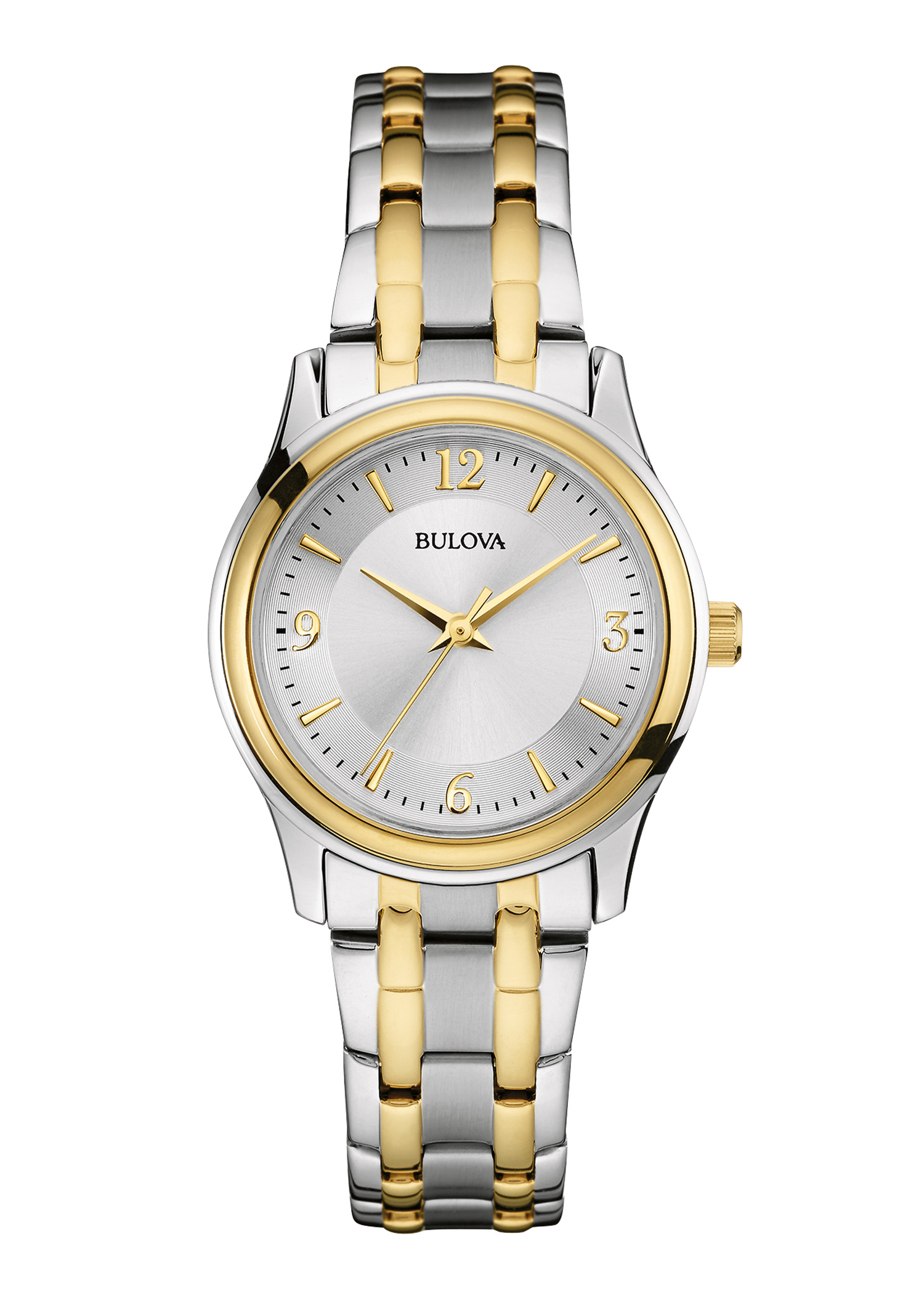 Bulova Corporate Collection Ladies' Two-Tone Bracelet Watch with Silver-Tone Dial