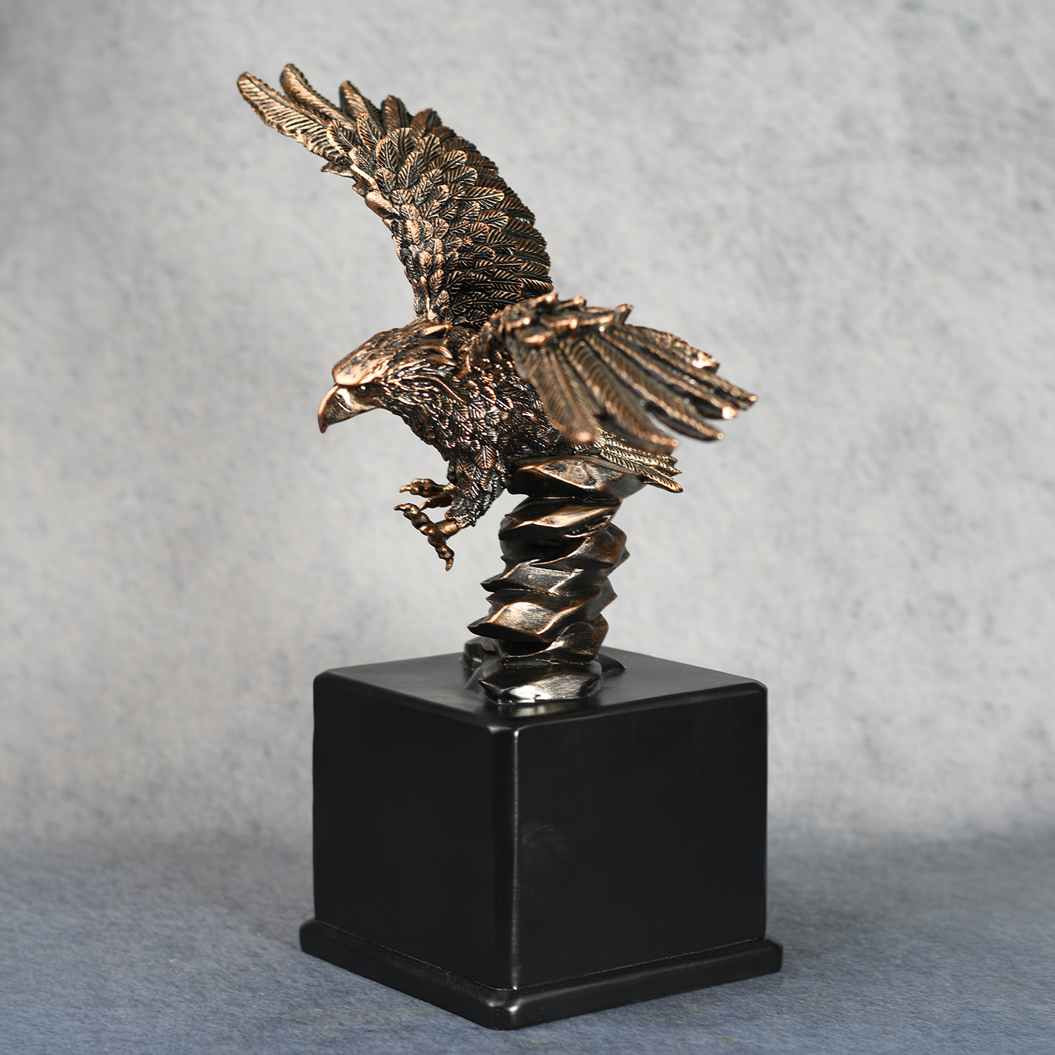 Eagle Landing with Black Base