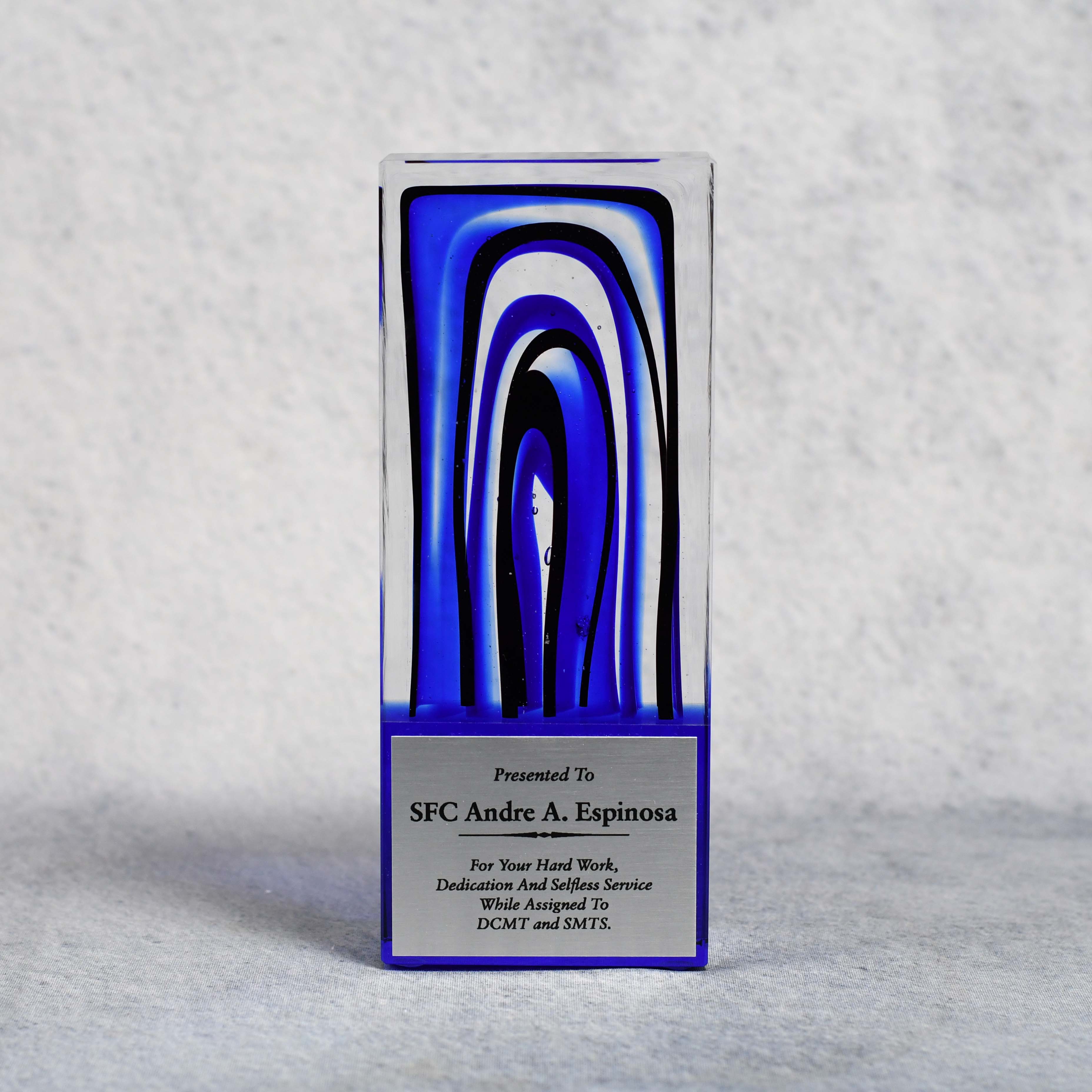 Art Glass Blue Picasso