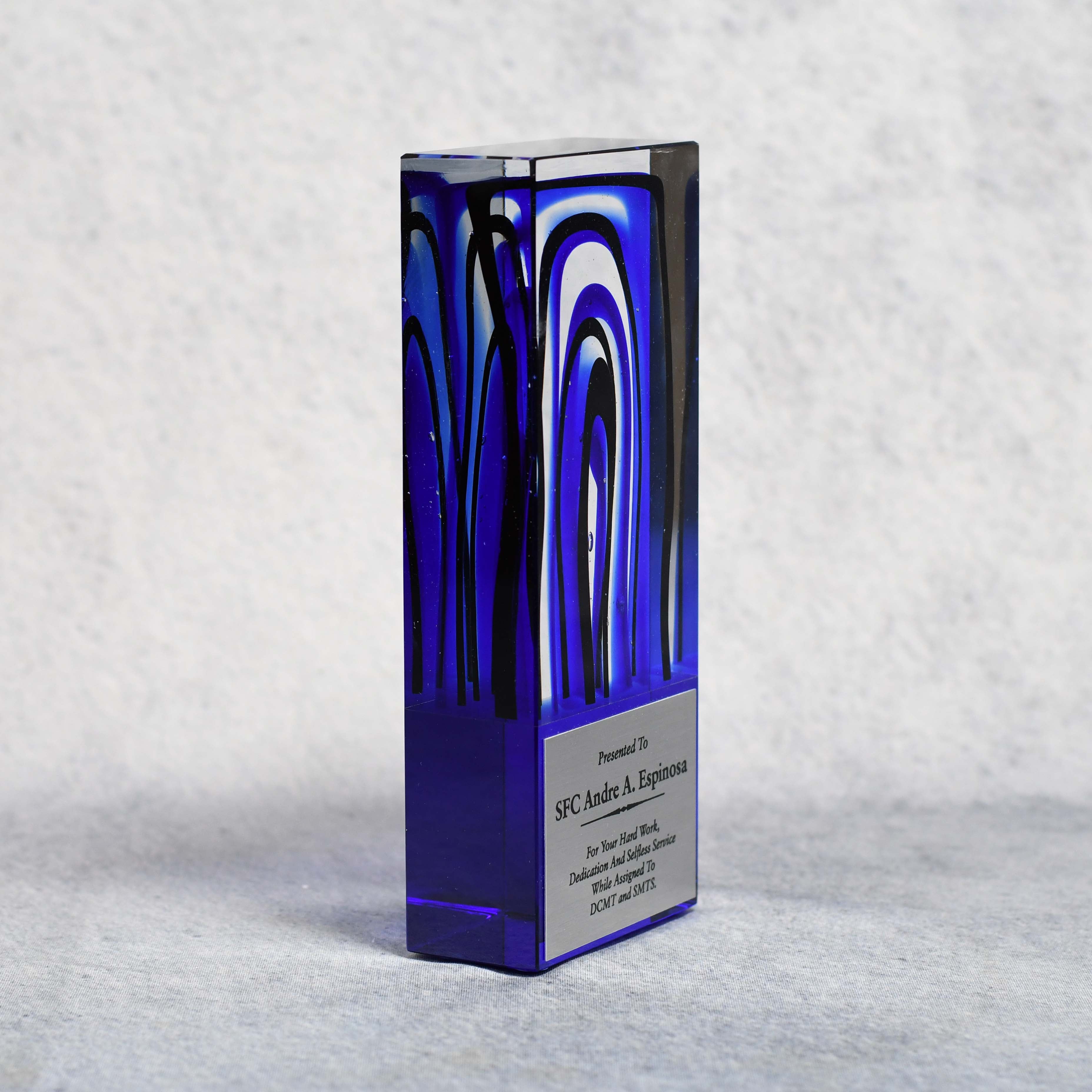 Art Glass Blue Picasso