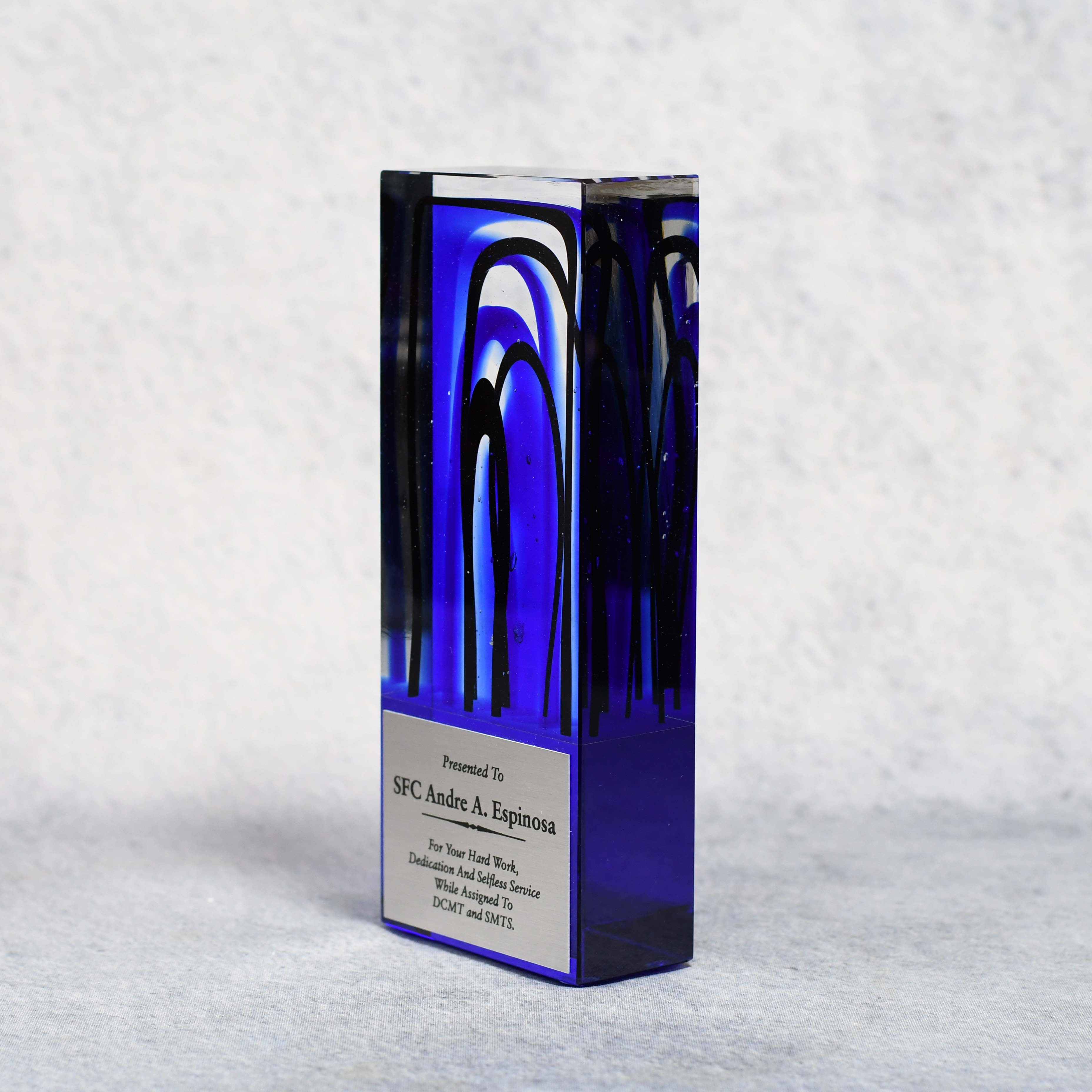 Art Glass Blue Picasso