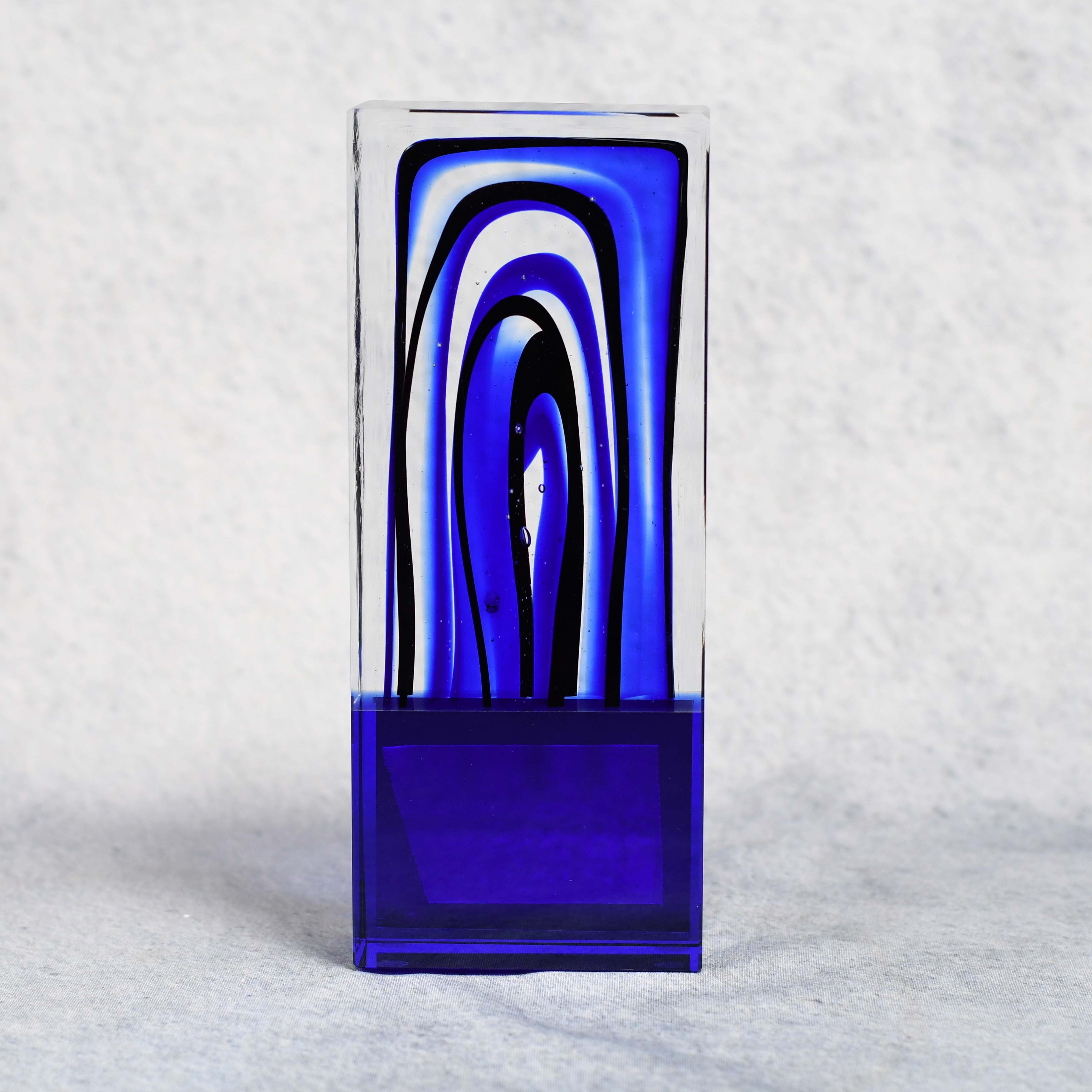 Art Glass Blue Picasso
