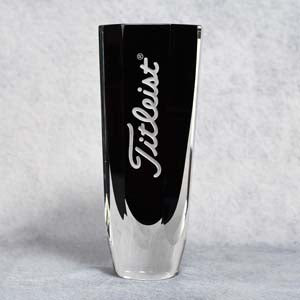 Art Glass Black Vase