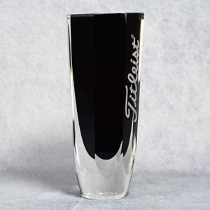 Art Glass Black Vase