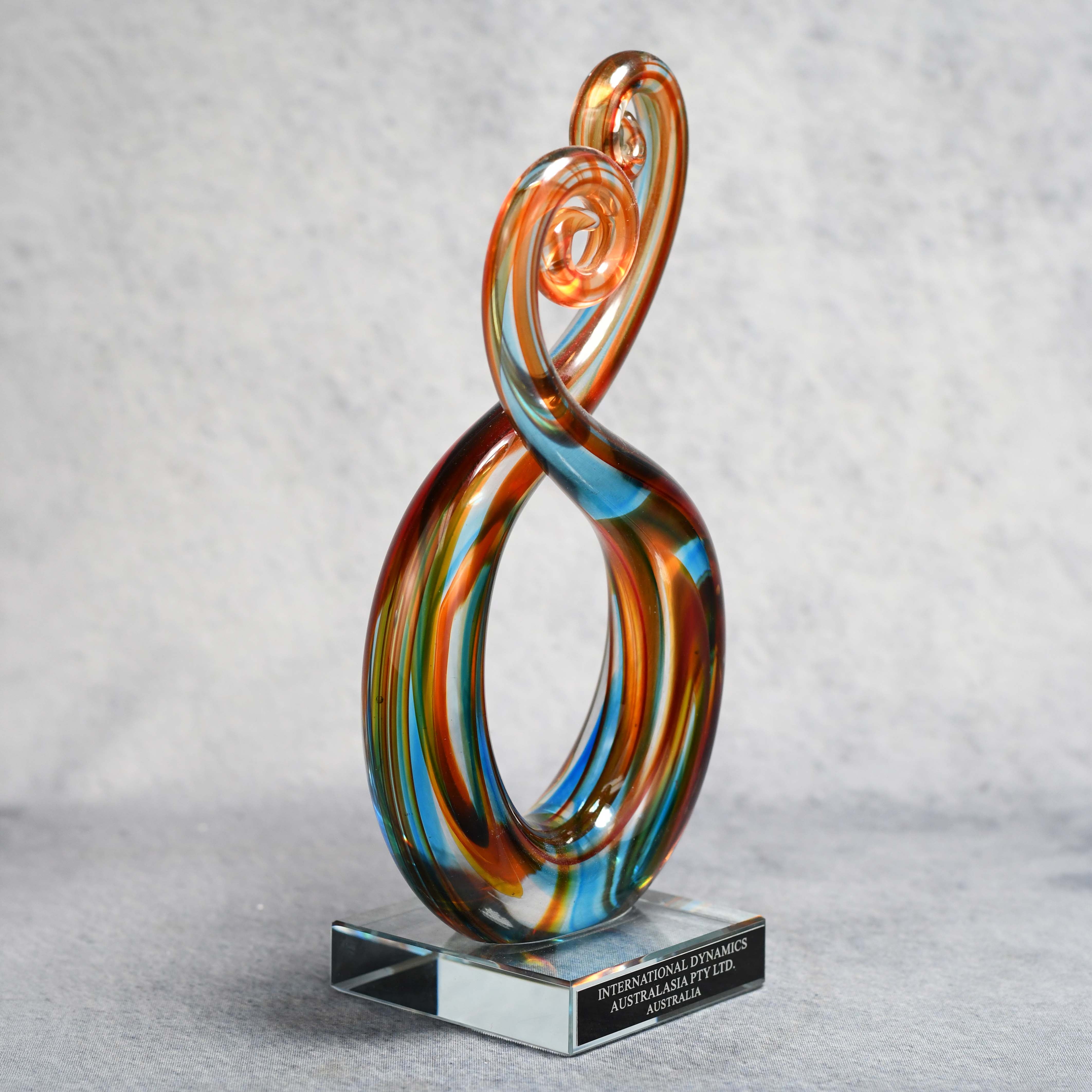 Art Glass Multi Color Octopus