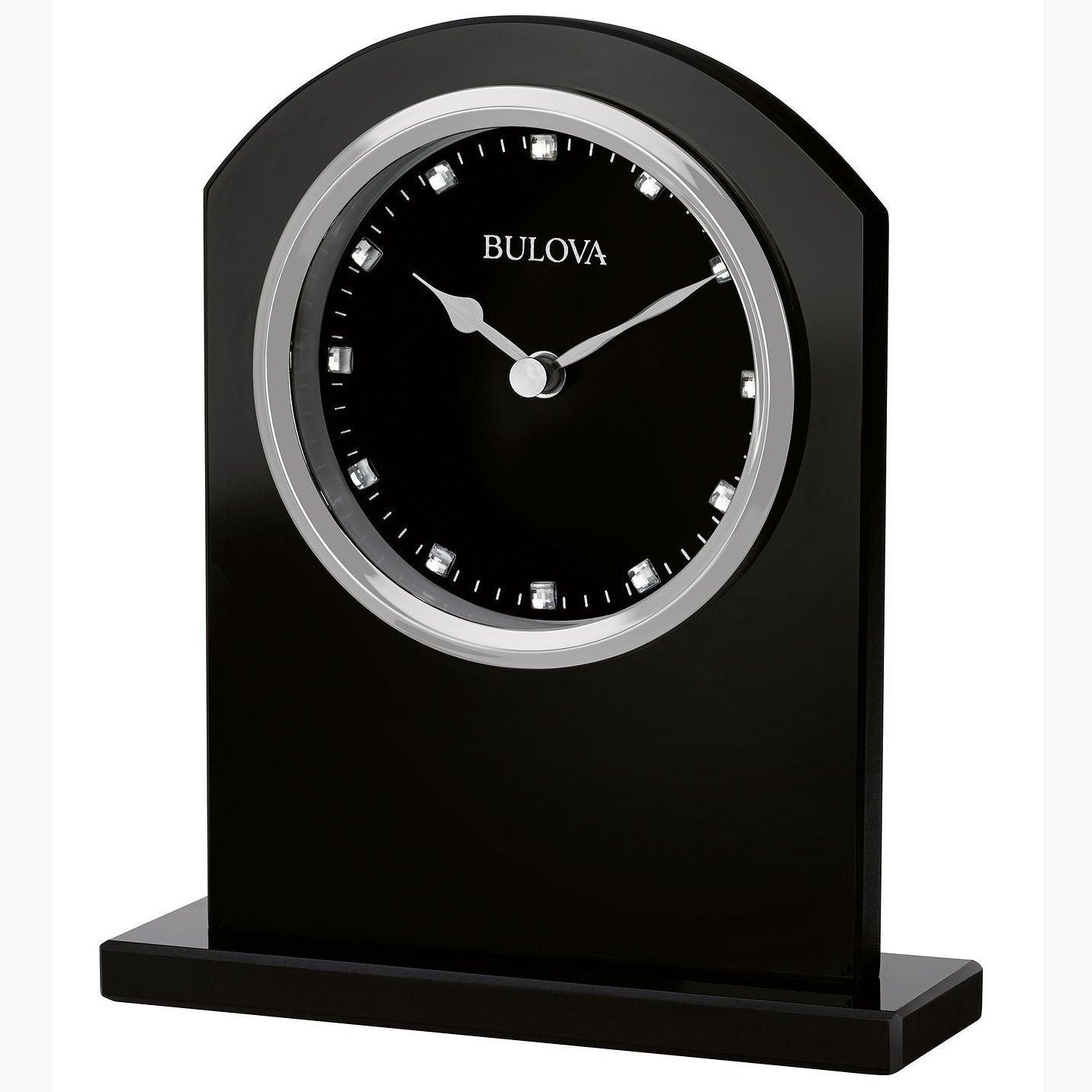 Bulova Ebony Crystal Clock