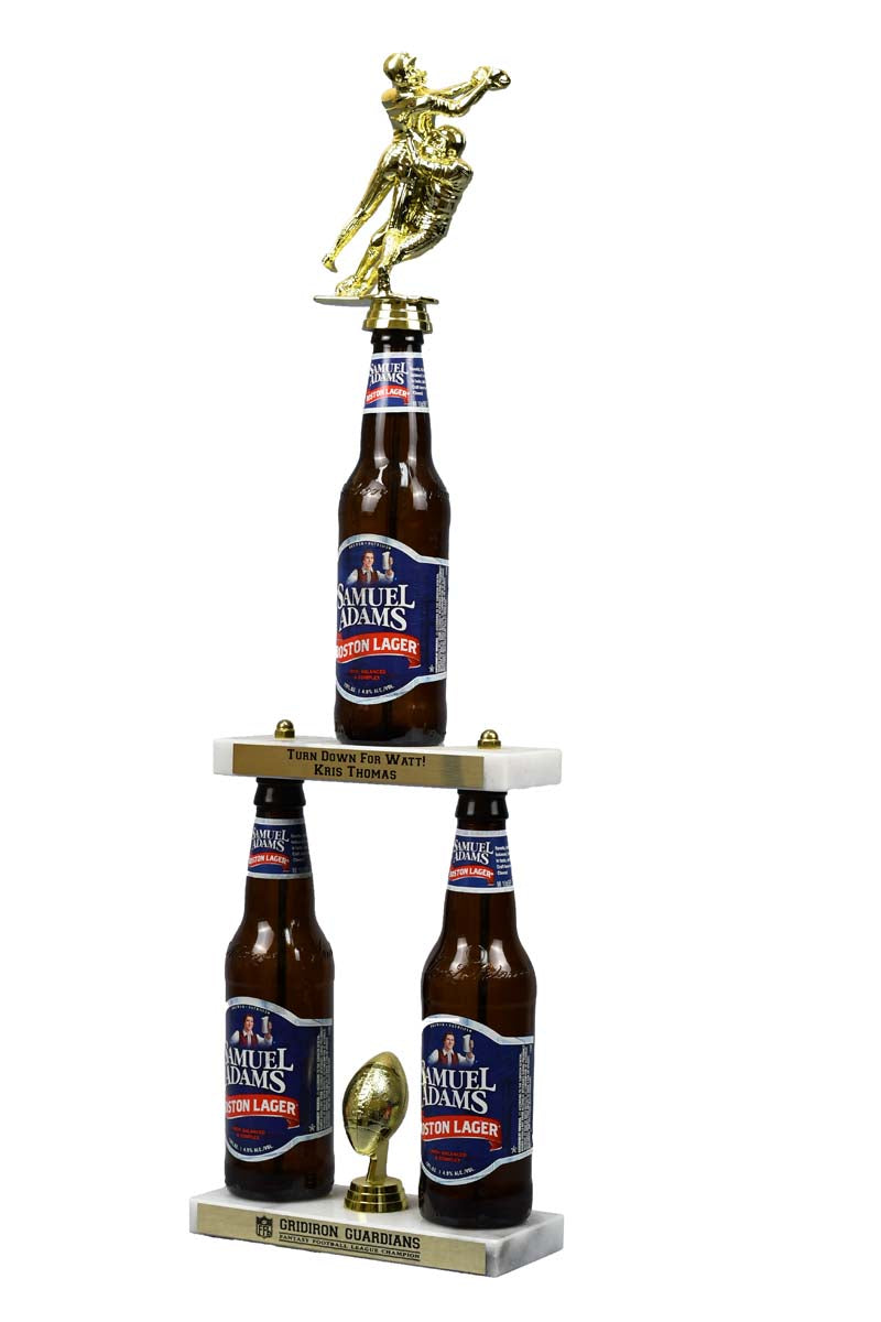 Fantasy Sports 3 Beer Bottle Trophy