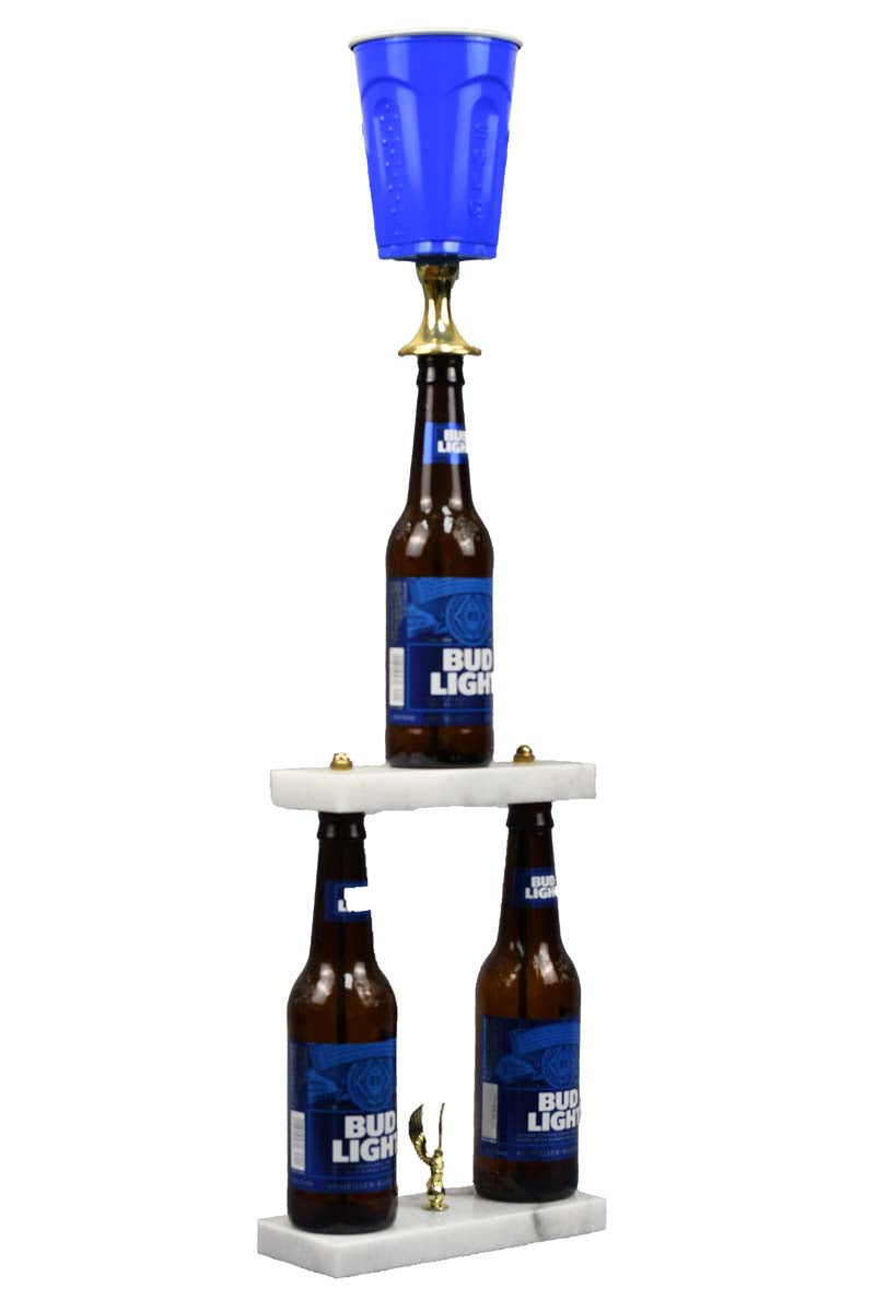 3 Bottle Beer Pong Fantasy Sports Trophy