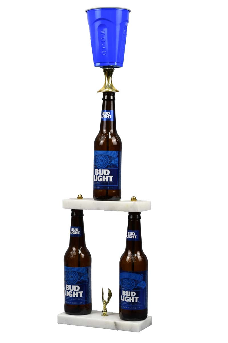 3 Bottle Beer Pong Fantasy Sports Trophy