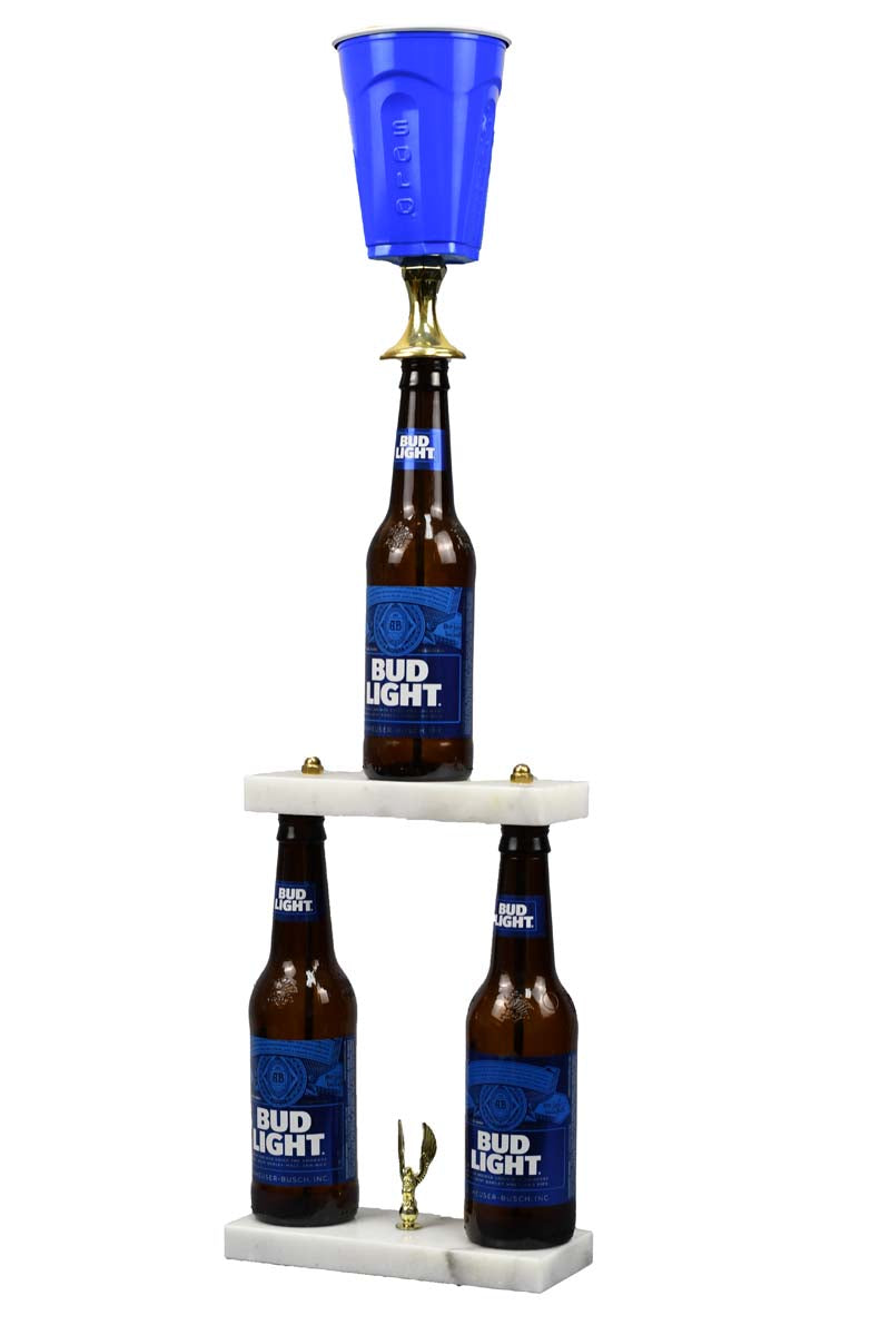 3 Bottle Beer Pong Trophy
