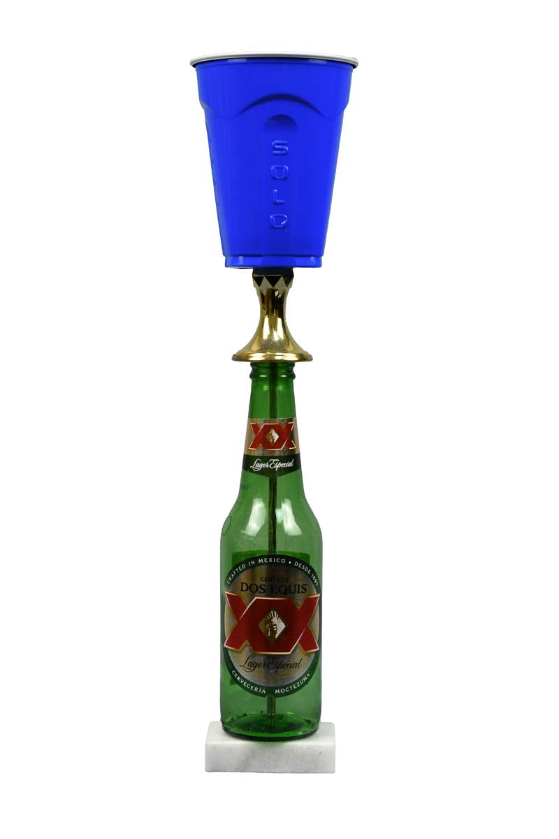 Single Bottle Beer Pong Fantasy Sports Trophy