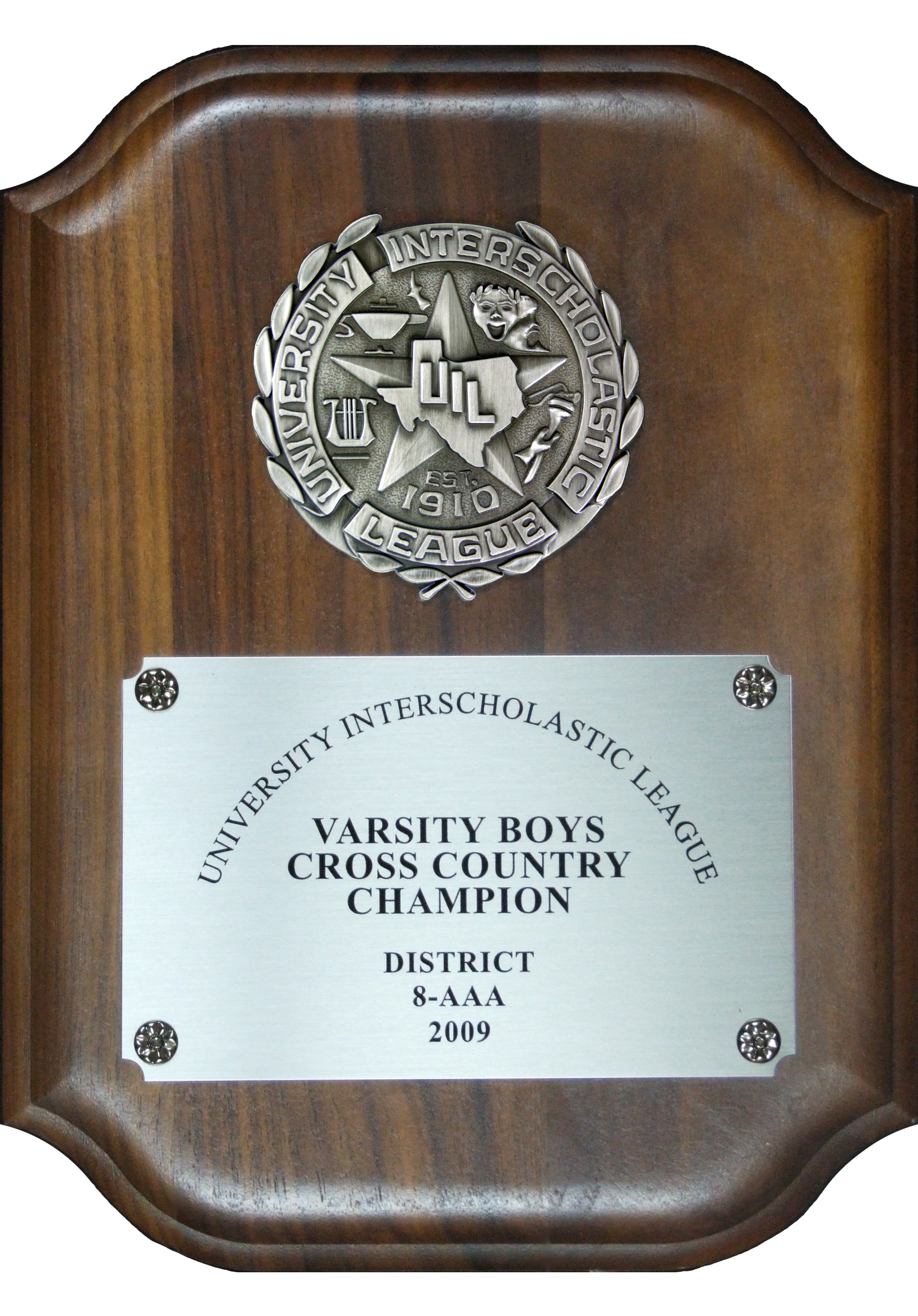 Genuine Walnut UIL Plaque