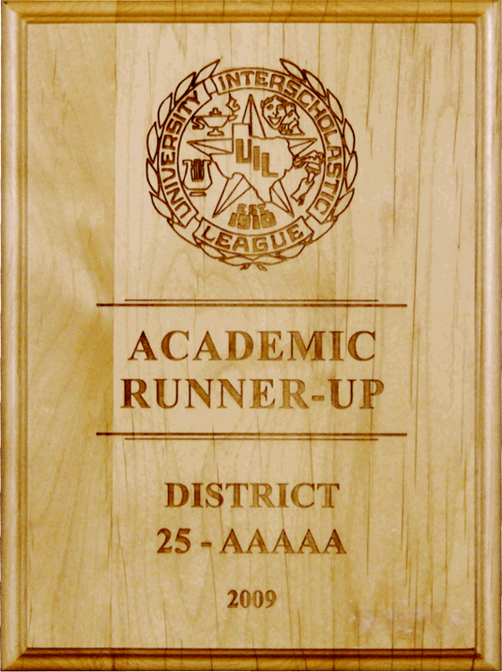 Red Alder UIL Plaque