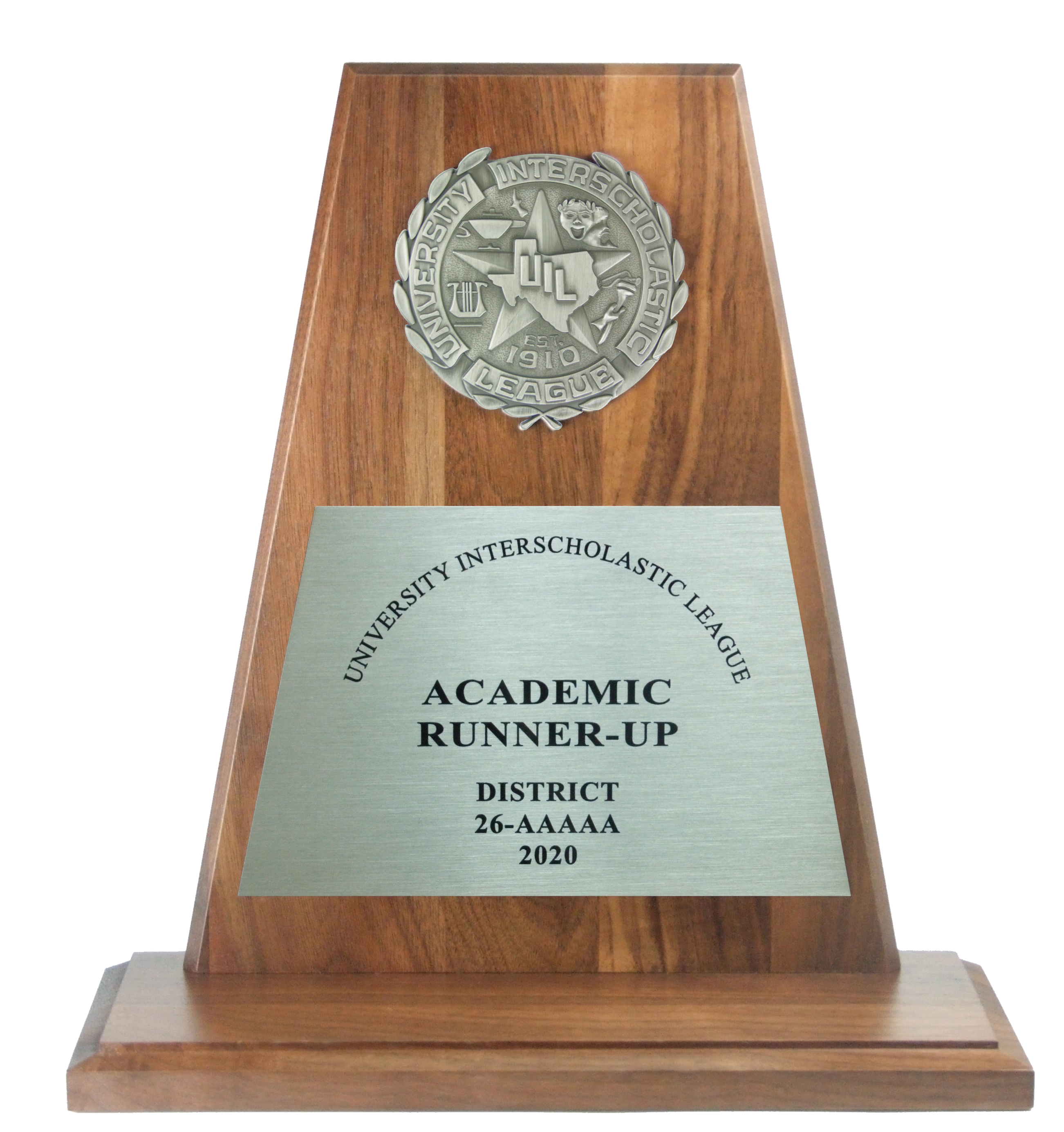 Genuine Walnut UIL Award