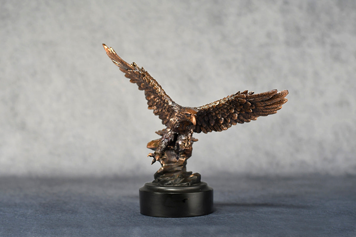 Eagle Resin on Black Base - Monarch Trophy Studio