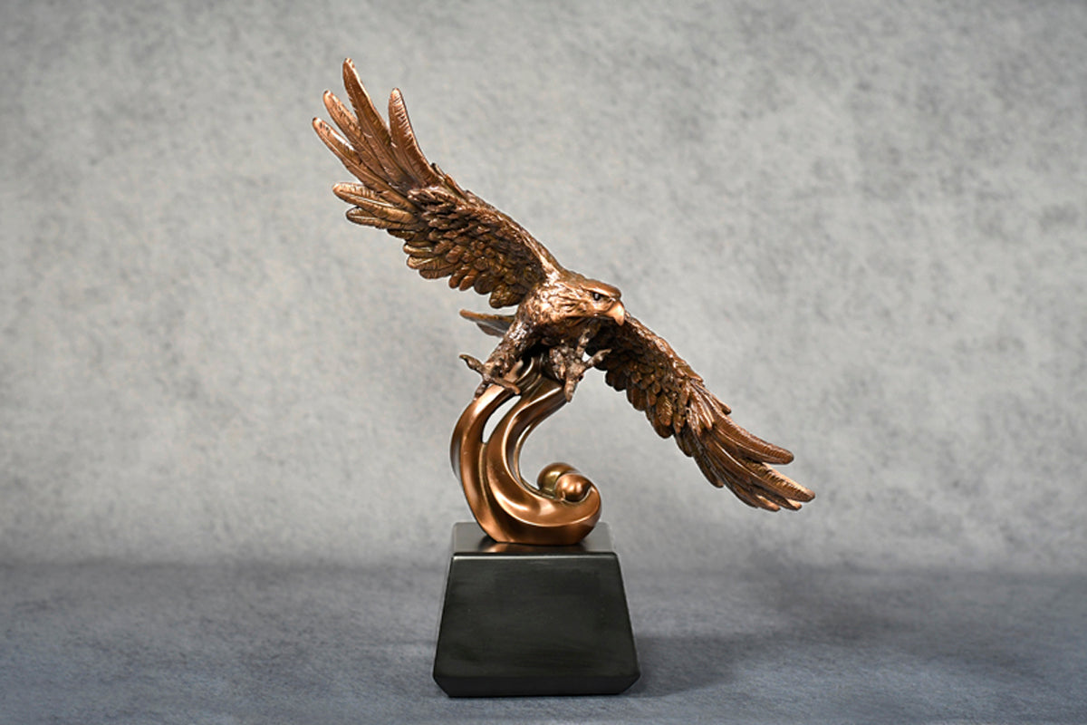 Eagle on Wave 12.5" - Monarch Trophy Studio