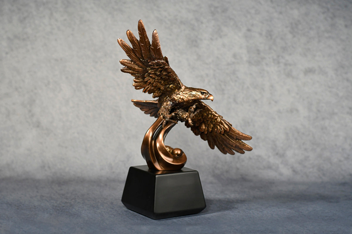 Eagle on Wave 12.5" - Monarch Trophy Studio